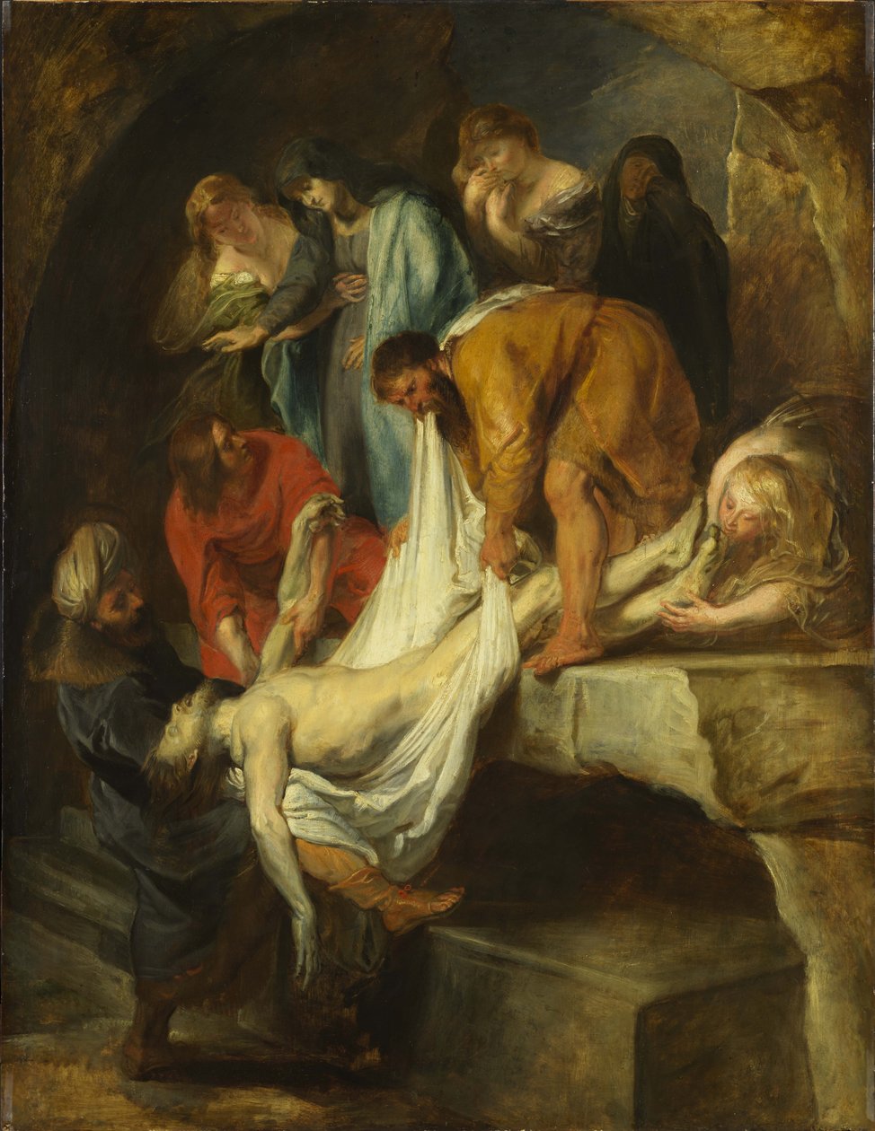 Kristuksen hautaaminen tekijältä Peter Paul Rubens