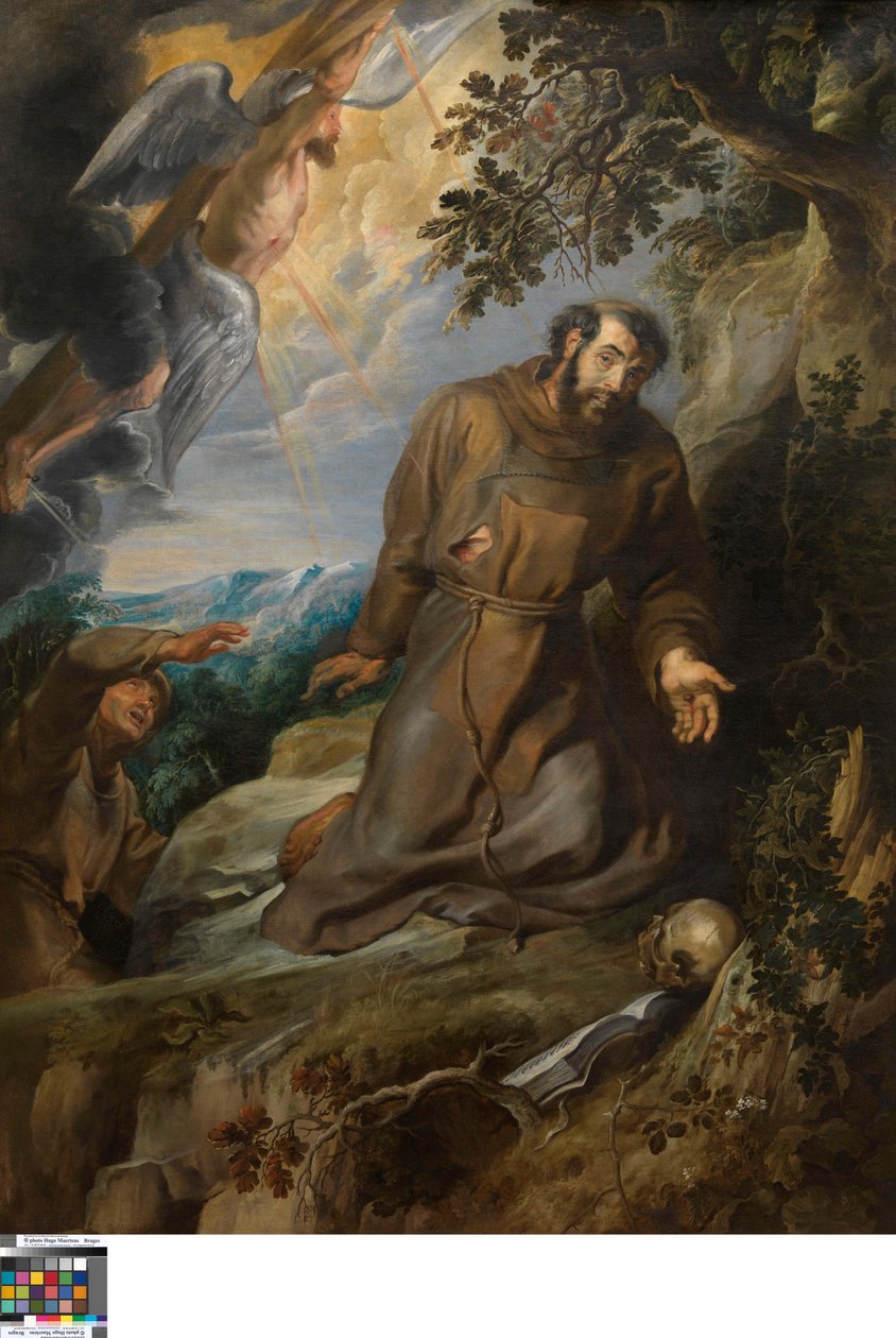Pyhän Franciscus Assisilaisen leimaaminen tekijältä Peter Paul Rubens