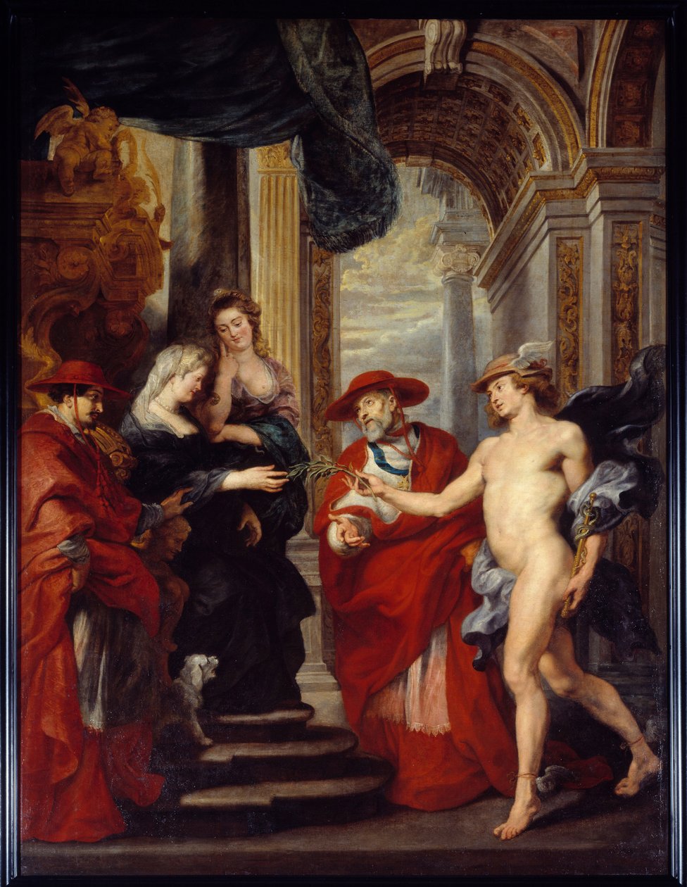 Angoulemen kauppa 30. huhtikuuta 1619 tai Marie de Mediciksen (1573-1642) sovinto poikansa Louis XIII:n kanssa Kuningatar oli maanpaossa Bloisissa "äidin ja pojan sodan" aikana, jonka aikana hän aiheutti mullistuksen kuningas hänen poikansa. Cardin tekijältä Peter Paul Rubens