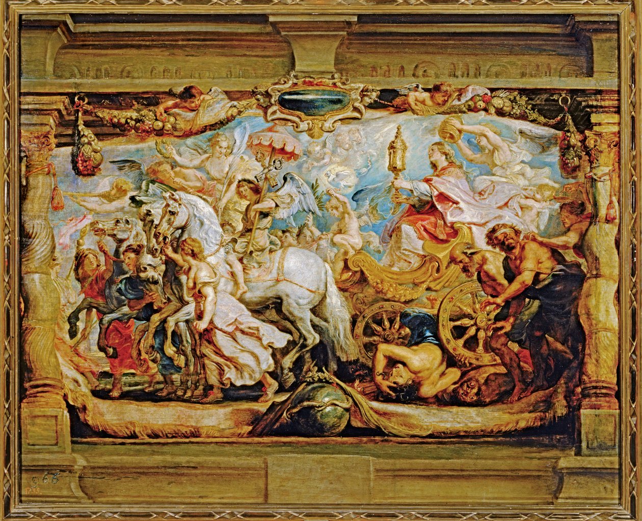 Kirkon voitto (maalaus kankaalle) tekijältä Peter Paul Rubens