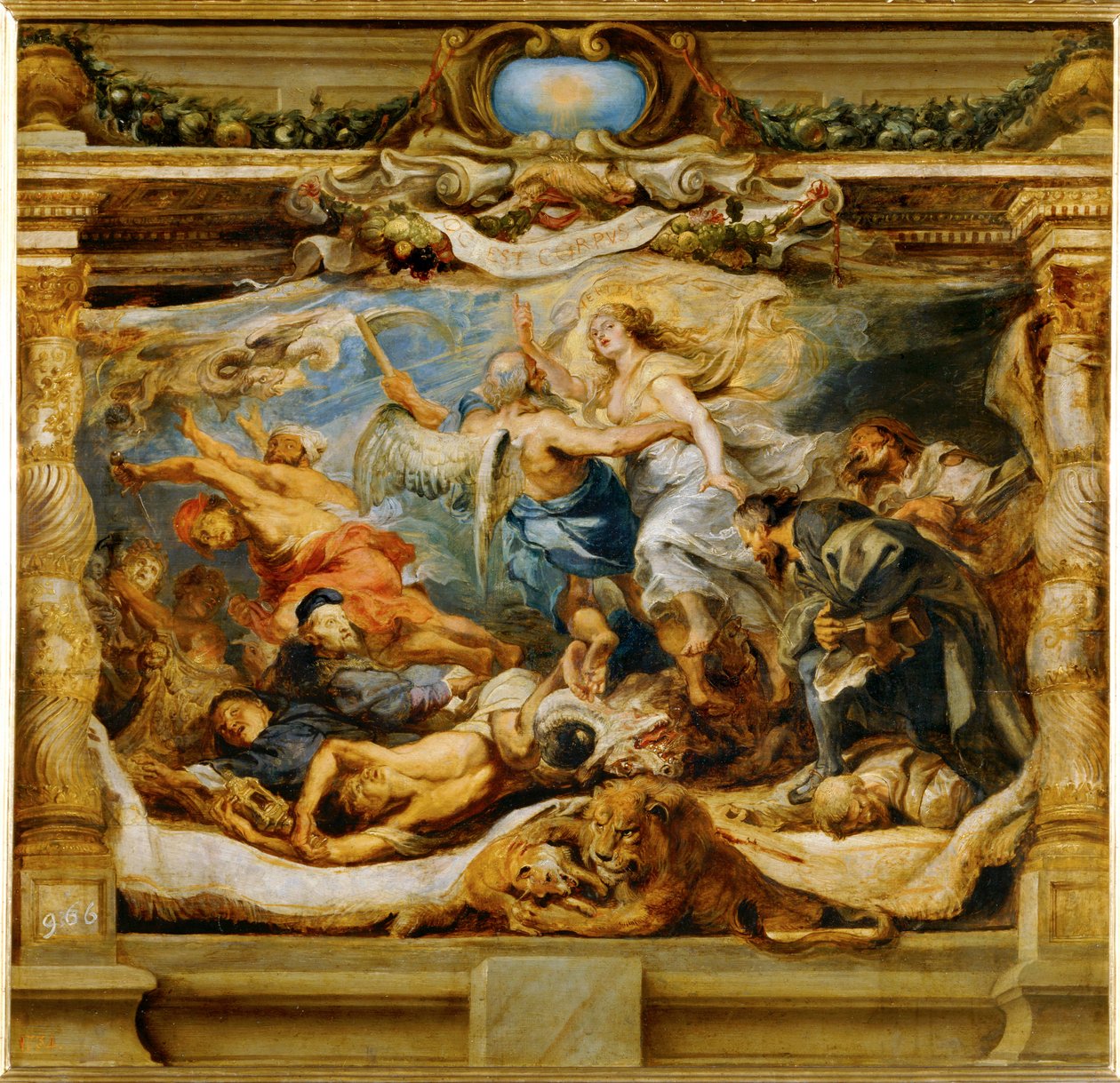 Katolisen totuuden voitto (maalaus kankaalle) tekijältä Peter Paul Rubens