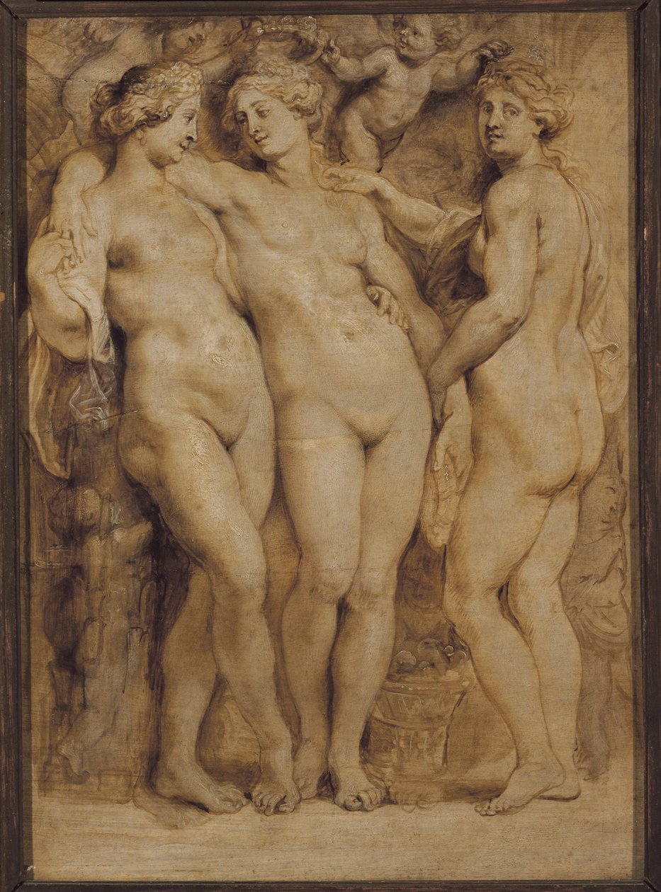 Kolme armoa (yksivärinen maalaus tekijältä Peter Paul Rubens