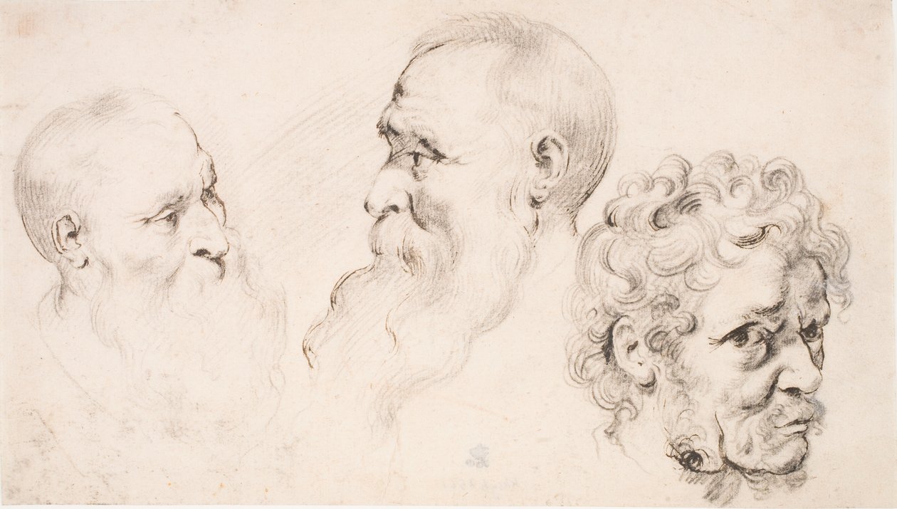 Kolme miehen päätä tekijältä Peter Paul Rubens