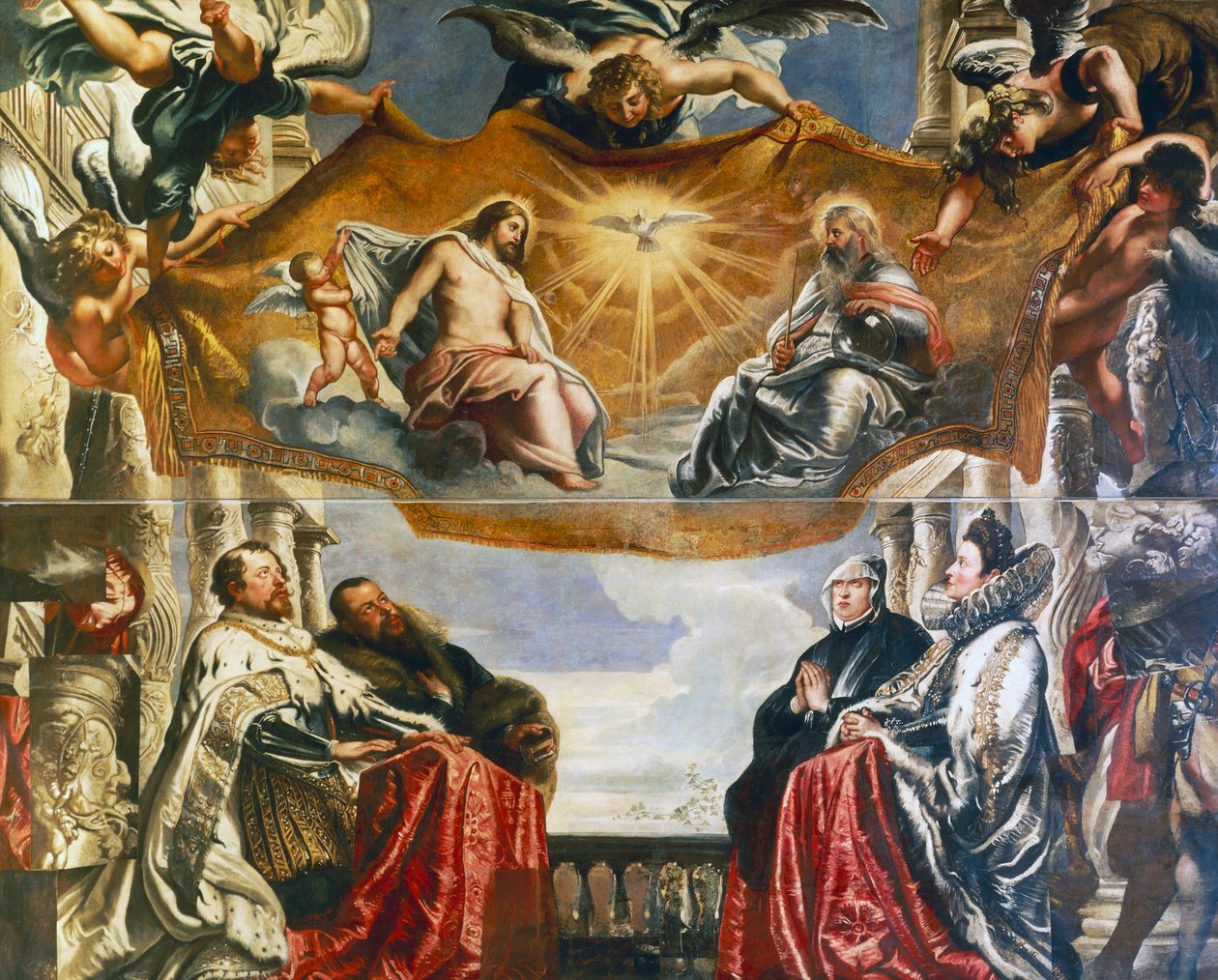 Gonzaga-perheen ihailema kolminaisuus tekijältä Peter Paul Rubens