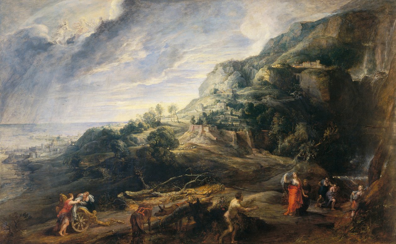 Ulysses feakialaisten saarella tekijältä Peter Paul Rubens