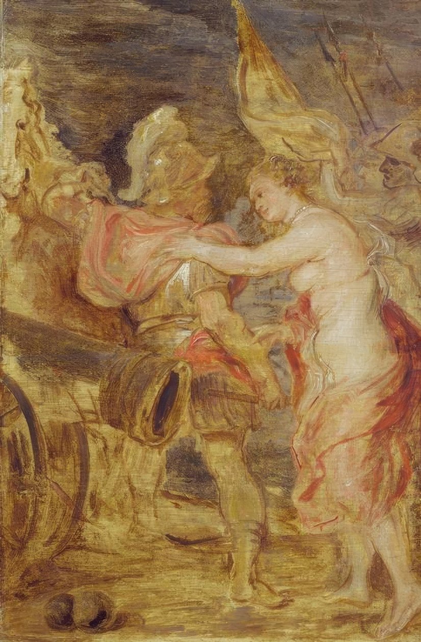 Venus seuraa Marsia sotaan tekijältä Peter Paul Rubens