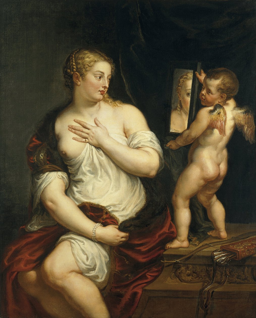 Venus ja Cupid, n. 1610 tekijältä Peter Paul Rubens