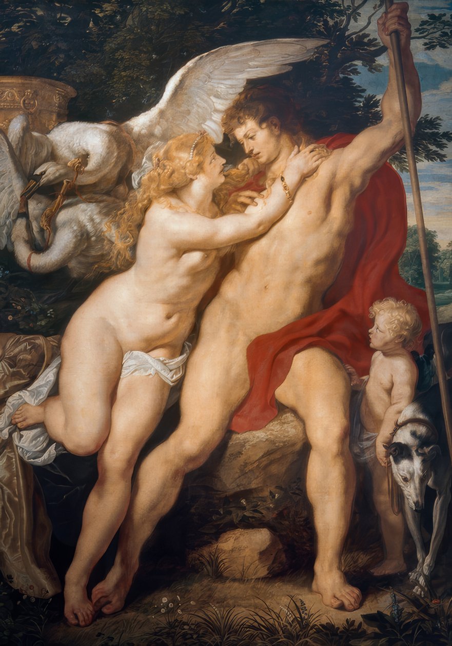 Venus ja Adonis tekijältä Peter Paul Rubens