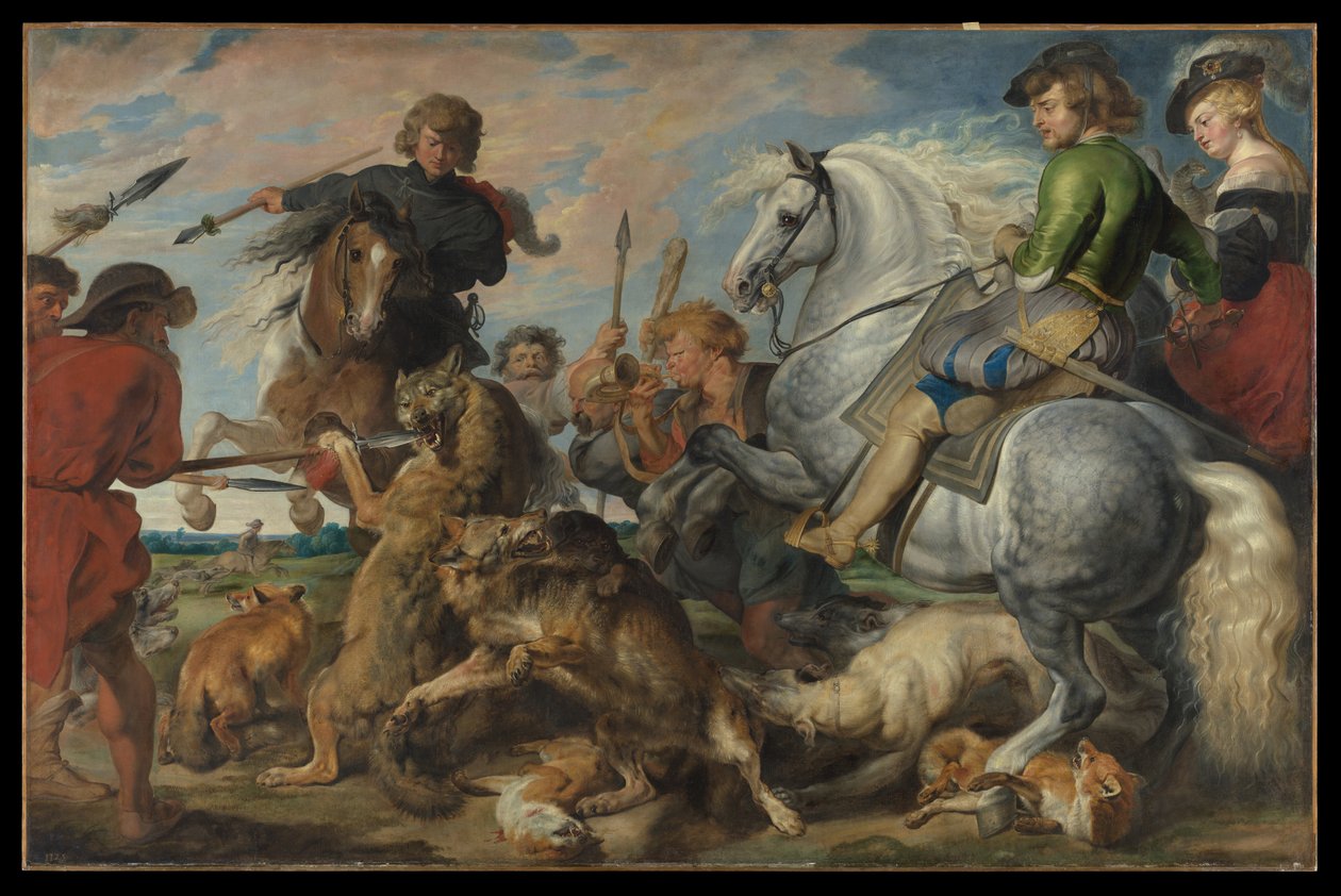 Suden- ja ketunmetsästys tekijältä Peter Paul Rubens