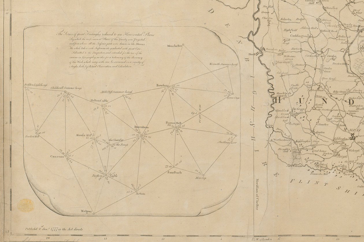 Survey of the County Palatine of Chester tekijältä Peter Perez Burdett