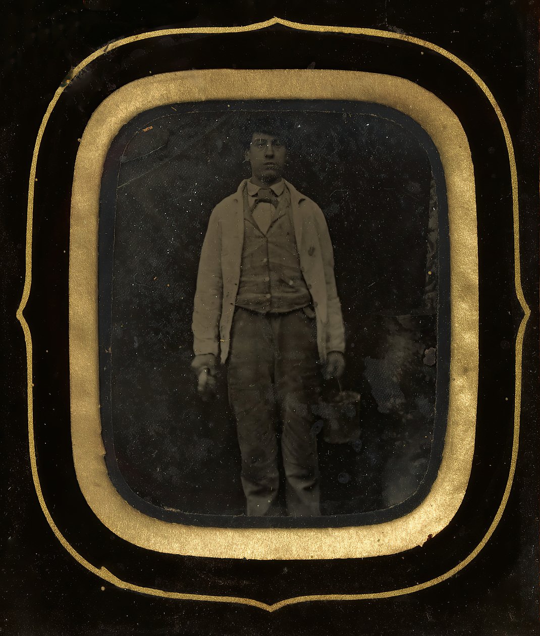 Mies ämpärillä ja siveltimellä, 1850-luvun lopulla-60-luvulla. tekijältä Peter Ralston