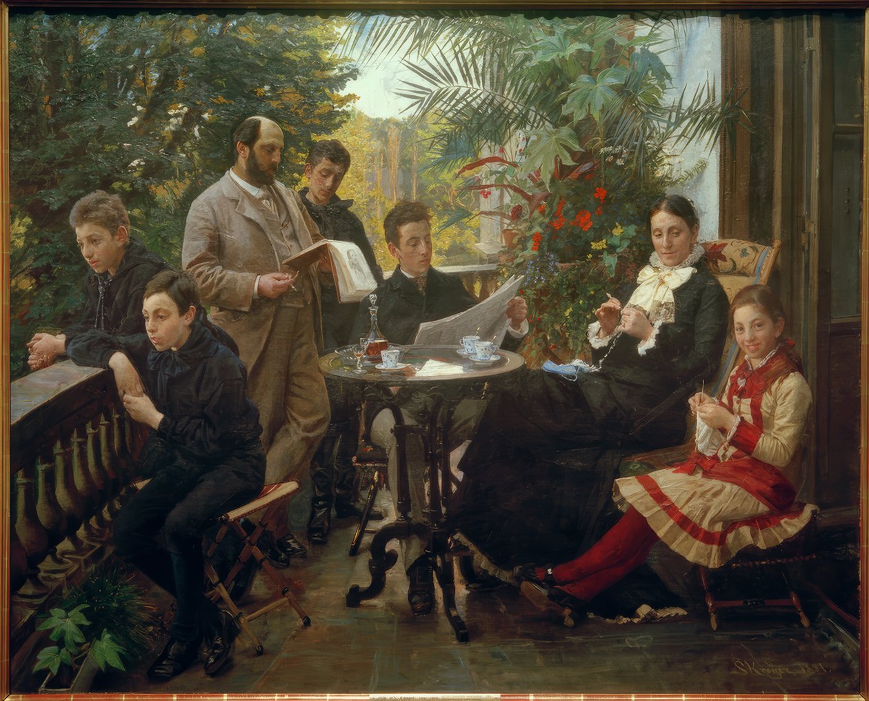 Hirschsprung, Heinrich; dänischer Tabakfabrikant, Mäzen und Kunstsammler (Gründer der Sammlung Hirschsprung Kööpenhaminassa); Kööpenhamina 7 tekijältä Peder Severin Krøyer