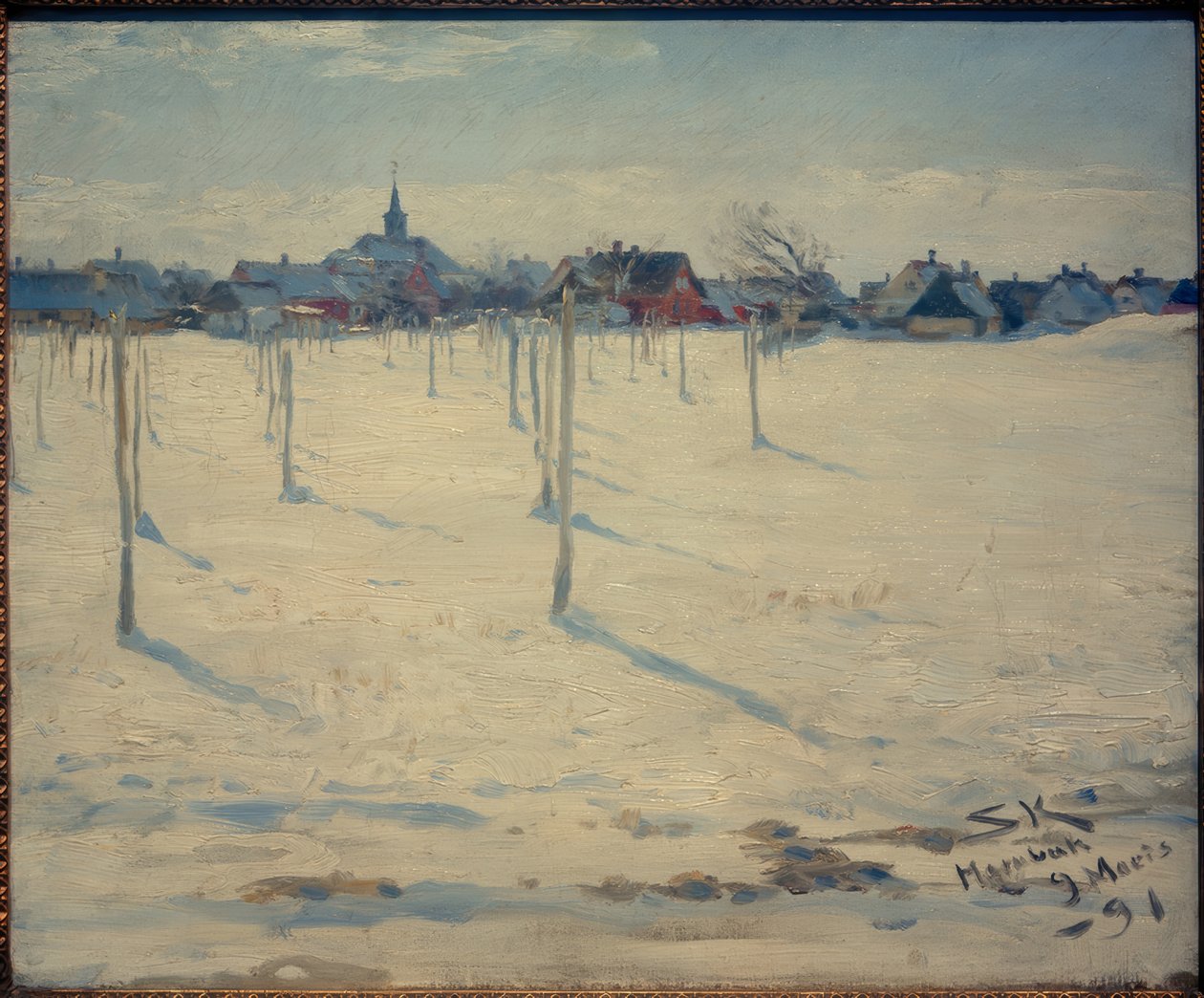 Hornbaek talvella tekijältä Peder Severin Krøyer
