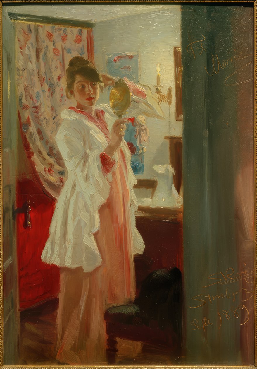Interieur. Die Frau des Künstlers tekijältä Peder Severin Krøyer