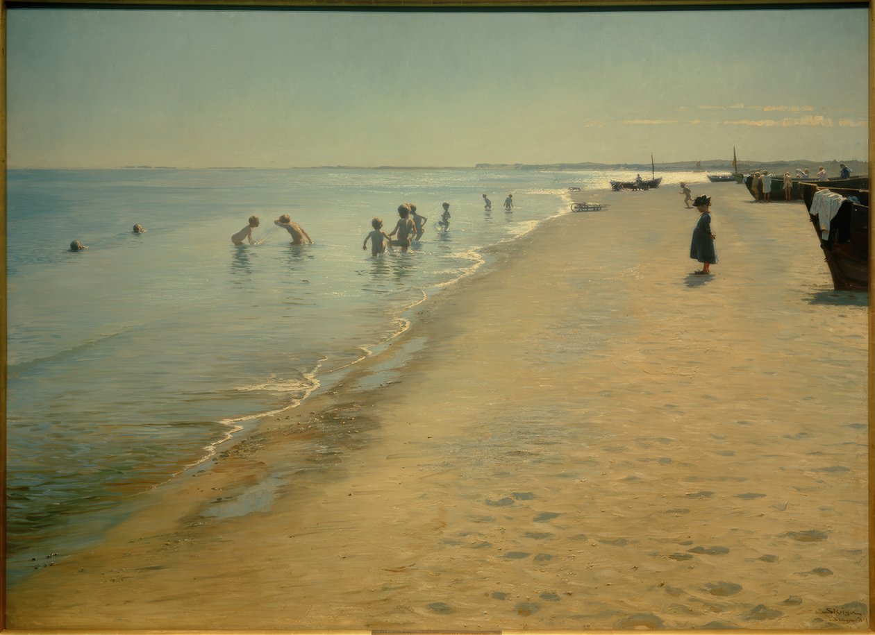 Kesäpäivä Skagenin etelärannalla tekijältä Peder Severin Krøyer