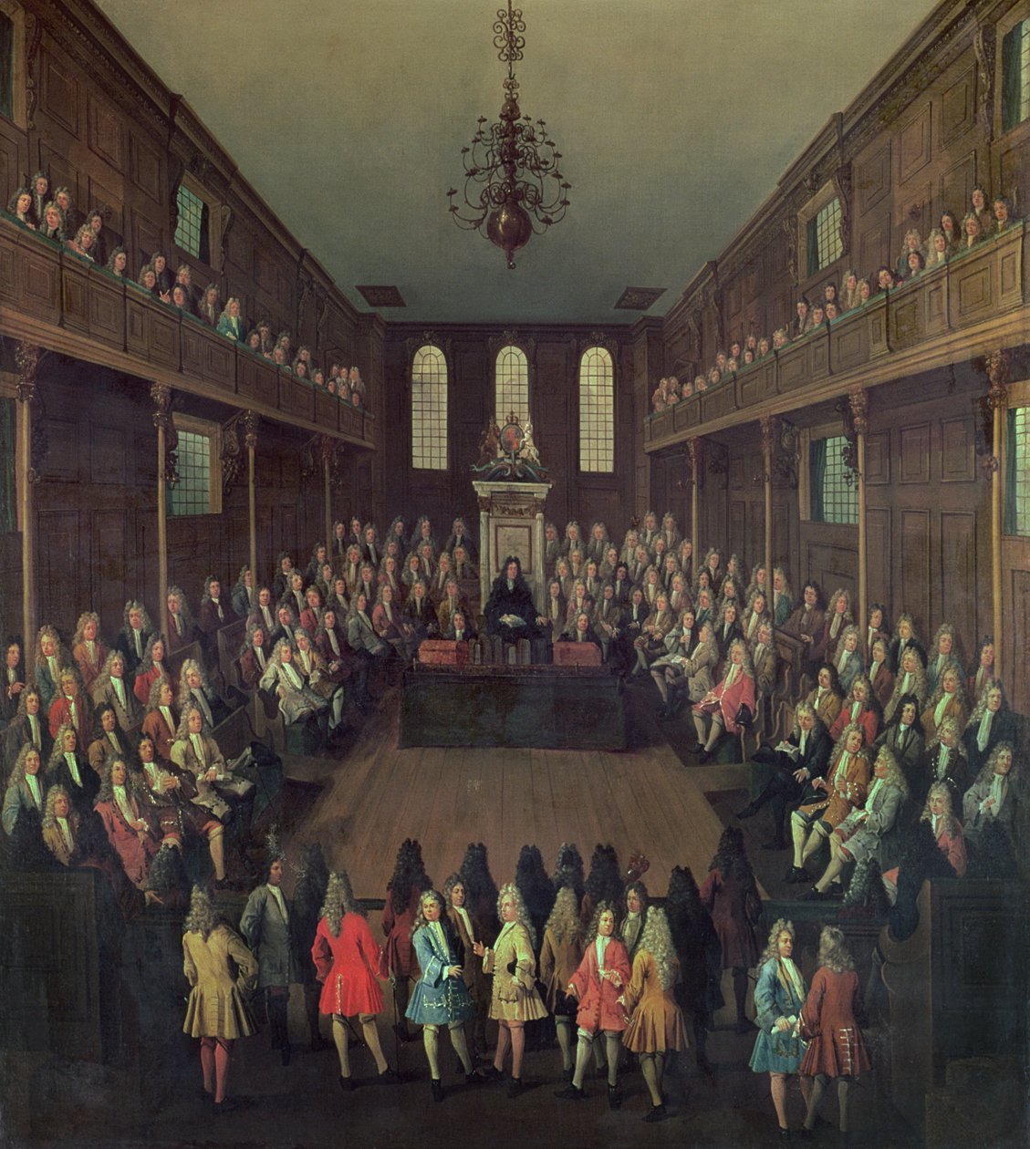 House of Commons in Session, 1710 tekijältä Peter Tillemans