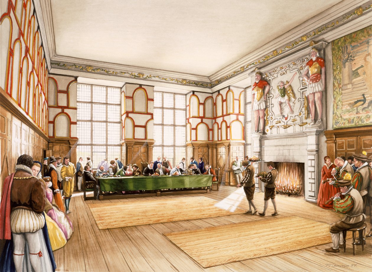Hardwick Old Hall, c1590, c1990-2010. tekijältä Peter Urmston