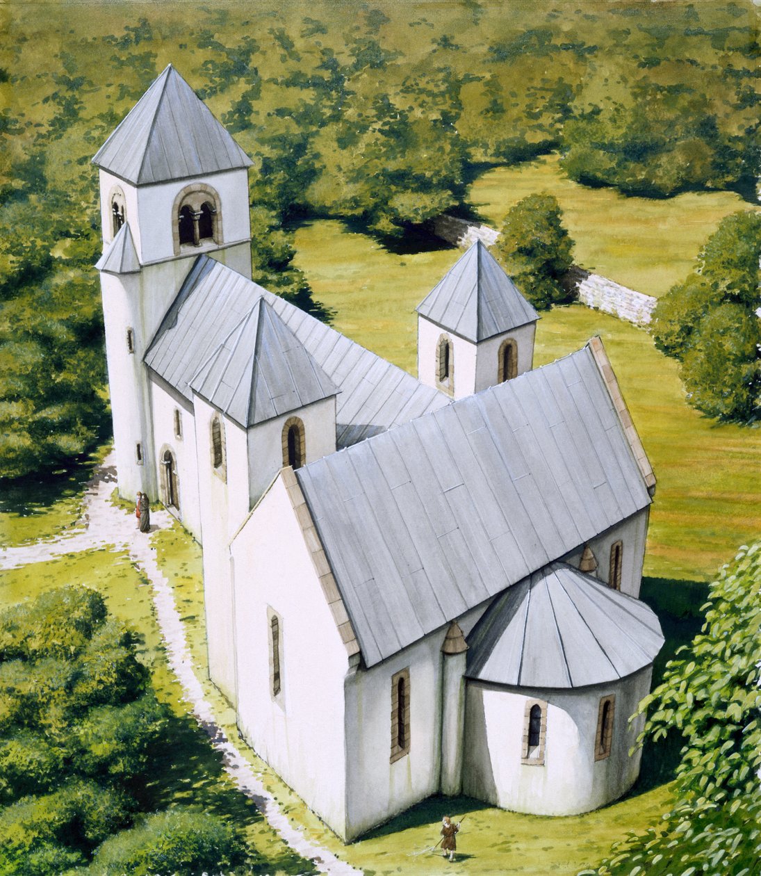 North Elmham Chapel, c1100, 1990-2010 tekijältä Peter Urmston
