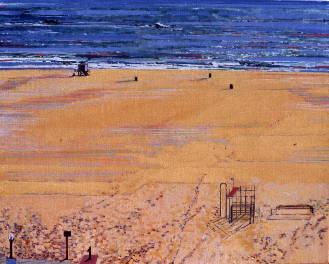 Rannalta: Santa Monica, 2003 (öljy kankaalle) tekijältä Peter Wilson