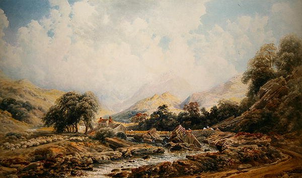Brougham Mill (vesiväri paperille) tekijältä Peter de Wint