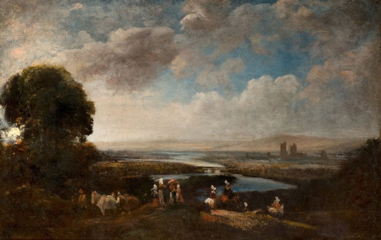 Laaja maisema, 1800-50. tekijältä Peter de Wint