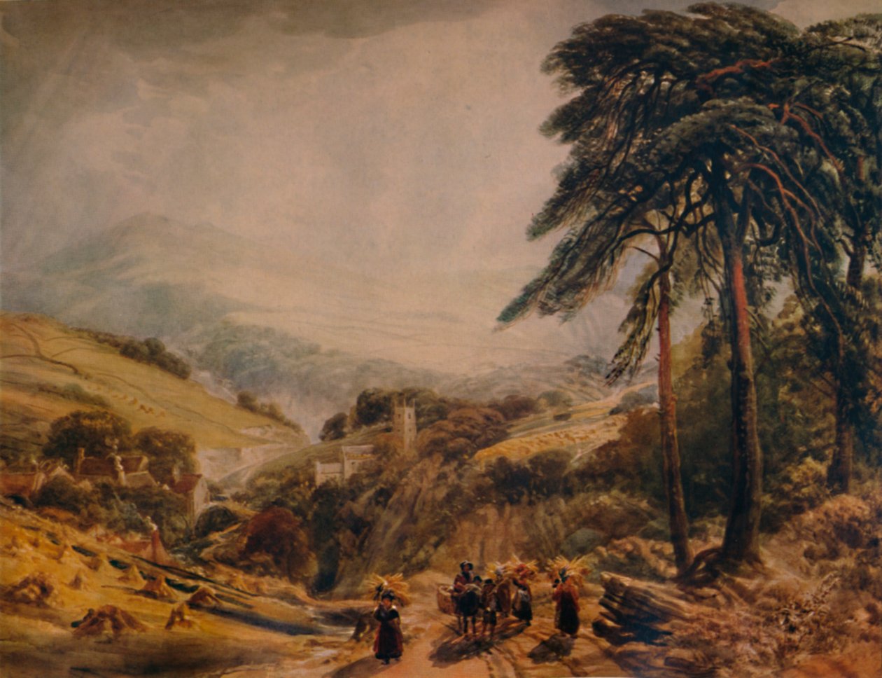 Matlock Village: Gleaners Returning, 1849, 1935 tekijältä Peter de Wint