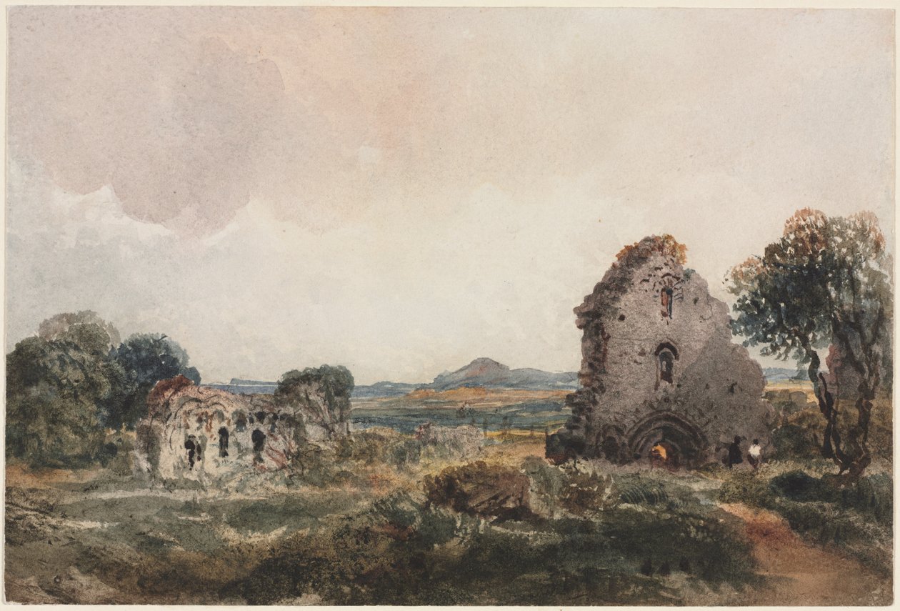 Neath Abbey, n. 1840-luku. tekijältä Peter de Wint