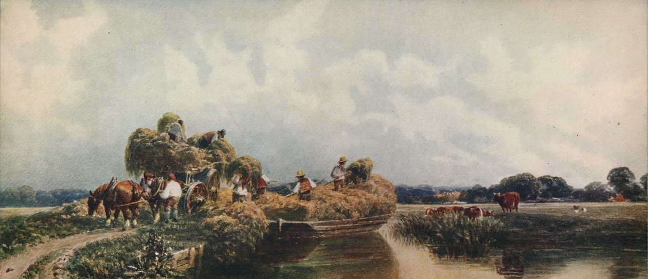 Roman Canal, Lincolnshire, 1840, 1915 tekijältä Peter de Wint