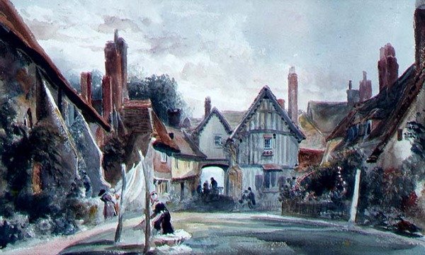 St. Johnin sairaala, Canterbury, Kent tekijältä Peter de Wint