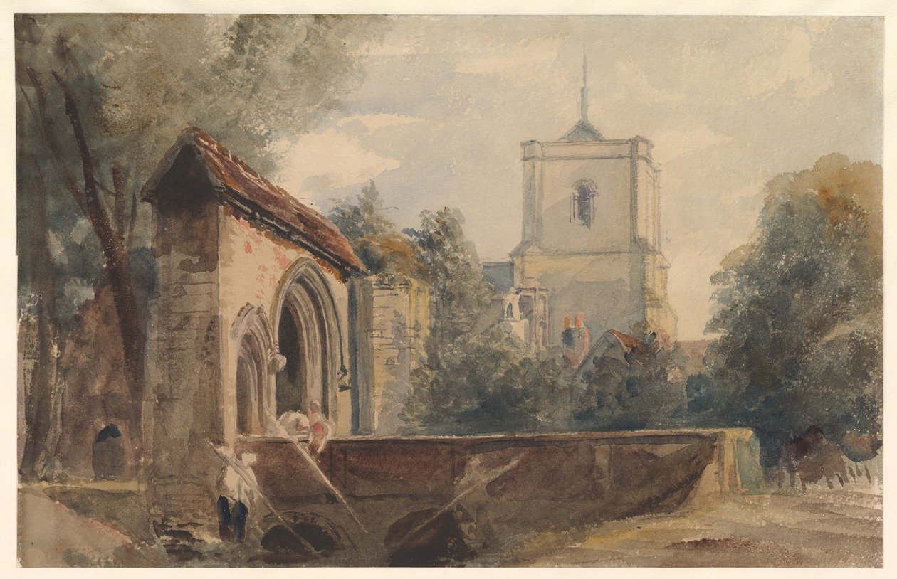 Waltham Abbey, Essex tekijältä Peter de Wint