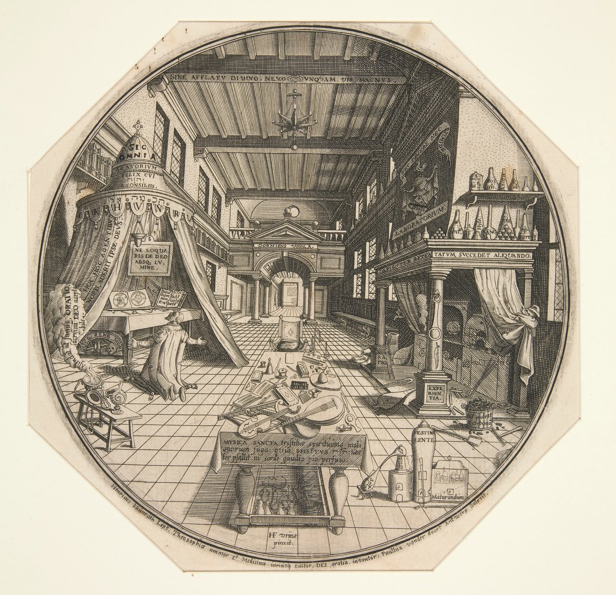 Heinrich Khunrath, Leipzigin alkemisti, Kirjastossaan tekijältä Peter van der Doort