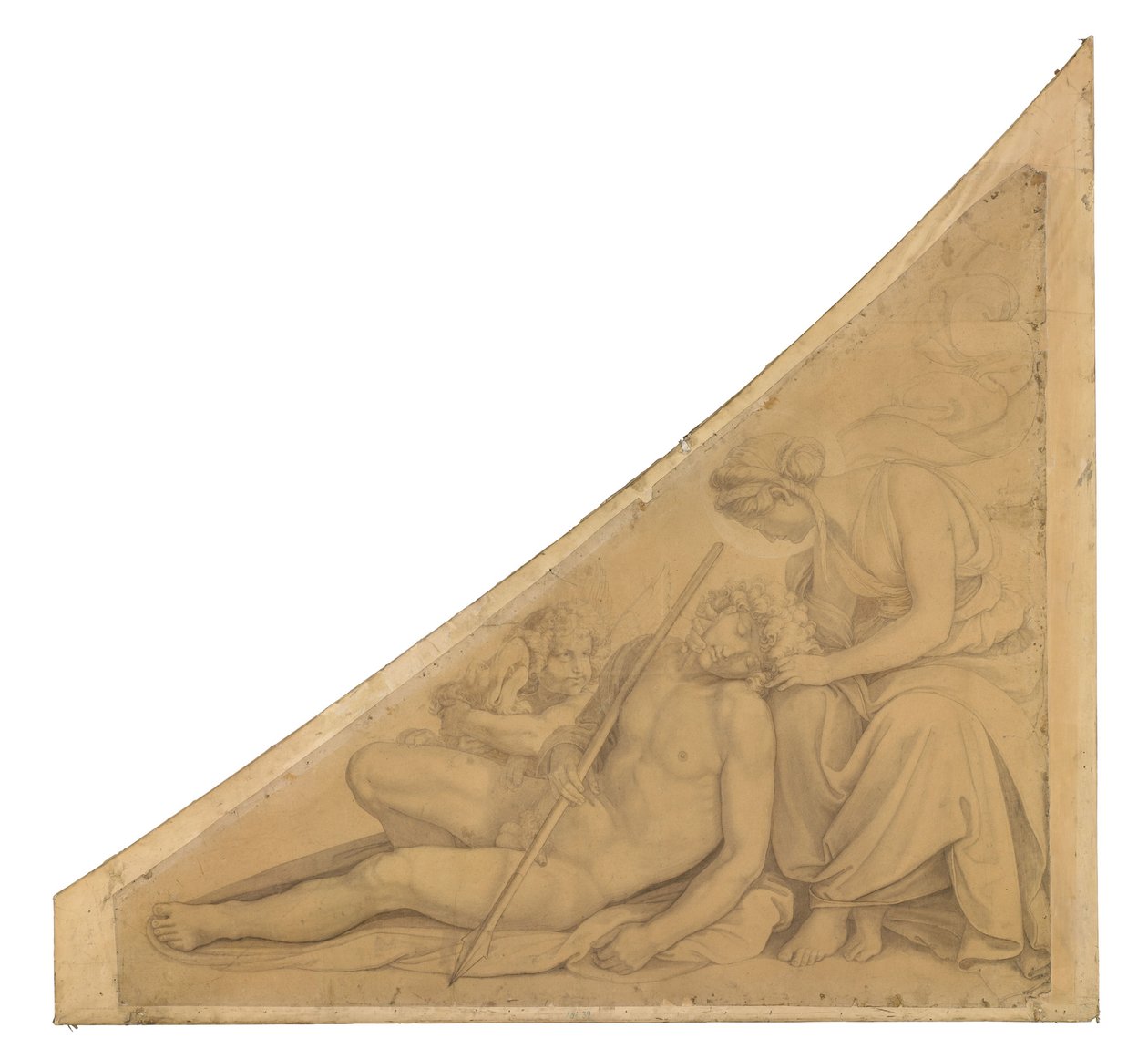 Artemis und Endymion. Karton zu den Deckenbildern der Münchner Glyptothek tekijältä Peter von Cornelius