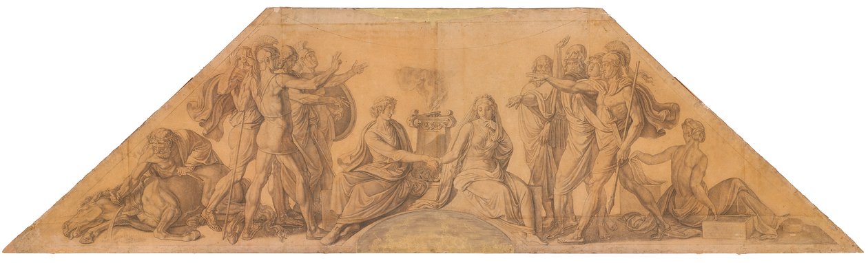 Die Vermählung von Menelaos und Helena tekijältä Peter von Cornelius