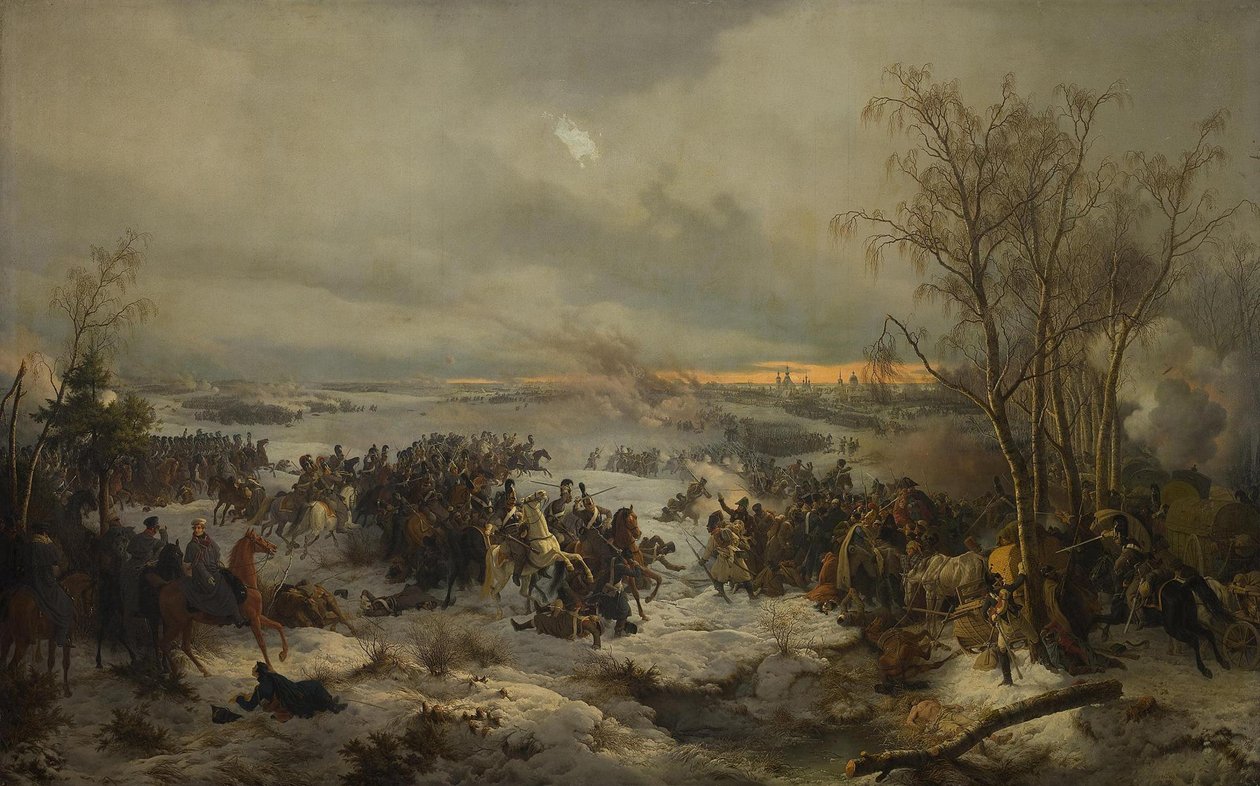 Krasnoi Krasnyn taistelu 17.11.1812,1849 tekijältä Peter von Hess