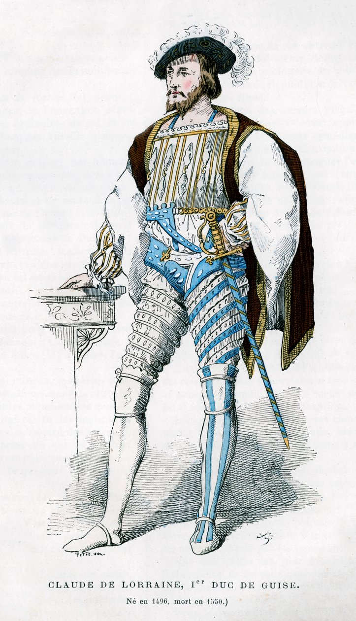 Claude de Lorraine, Guisen ensimmäinen herttua, 1500-luku 1882-1884 tekijältä Petit
