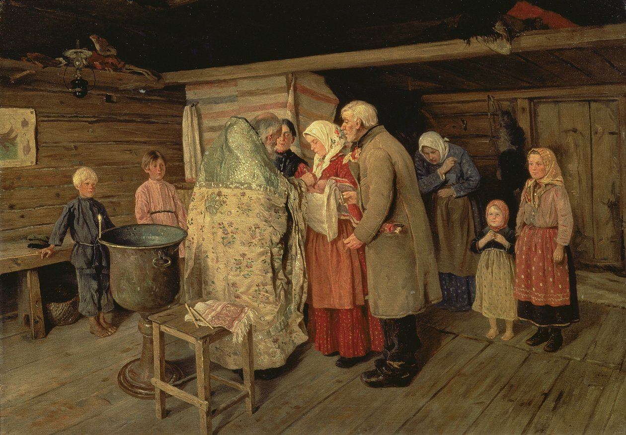 Ristiäiset, 1896 tekijältä Petr Korovin