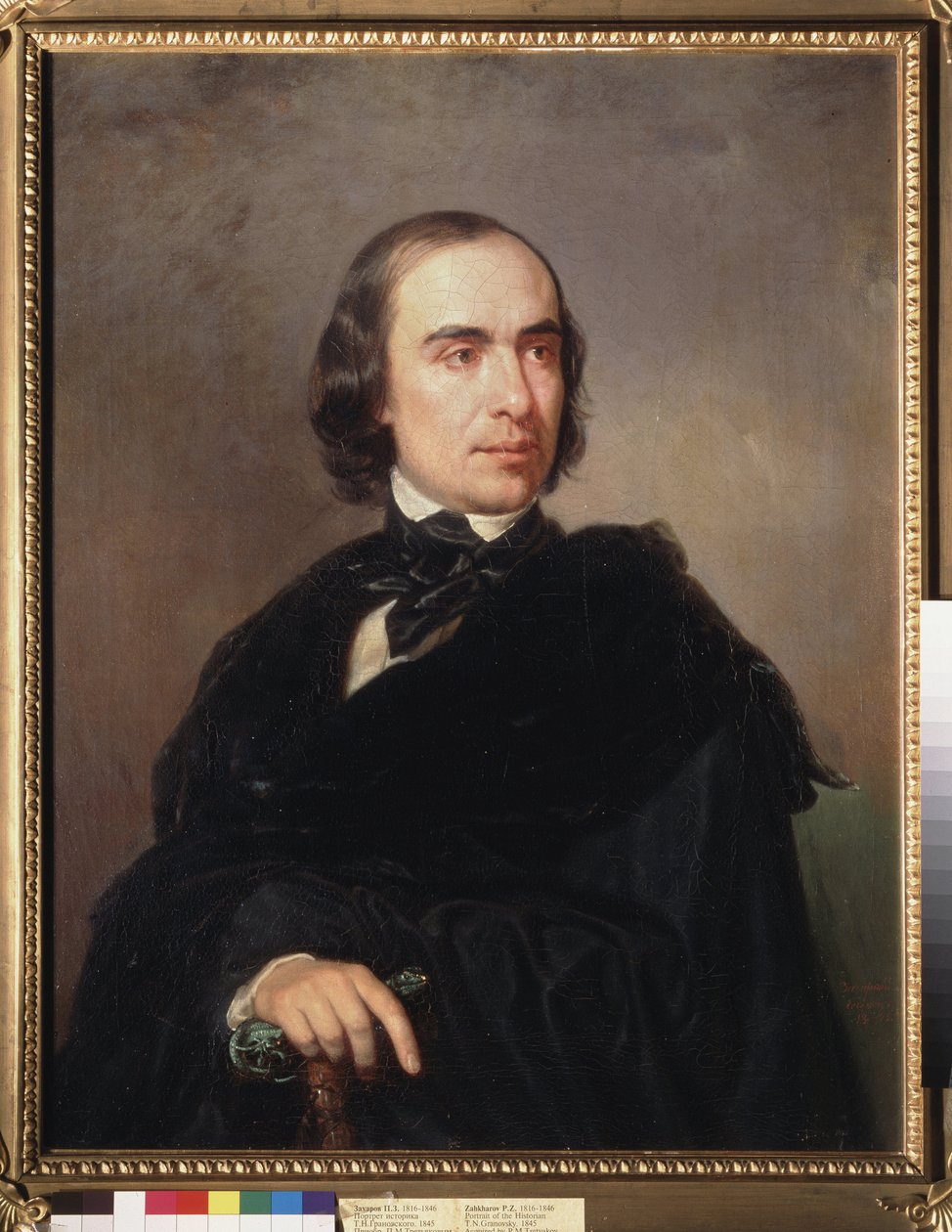 Historioitsija Timofey Granovski (Timofei Granovski) (1813-1855) muotokuva. Peinture de Pjotr ​​Zakharovich Zakharov Chechenets (Zakharov-chechenets) (1816-1846), huile sur toile tekijältä Petr Zakharovich Zakharov Chechenets