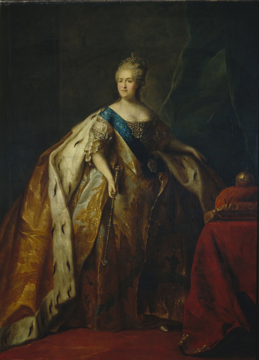 Keisarinna Katariina II:n muotokuva 1729-1796, 1796 tekijältä Petro Semyonovich Drozhdin