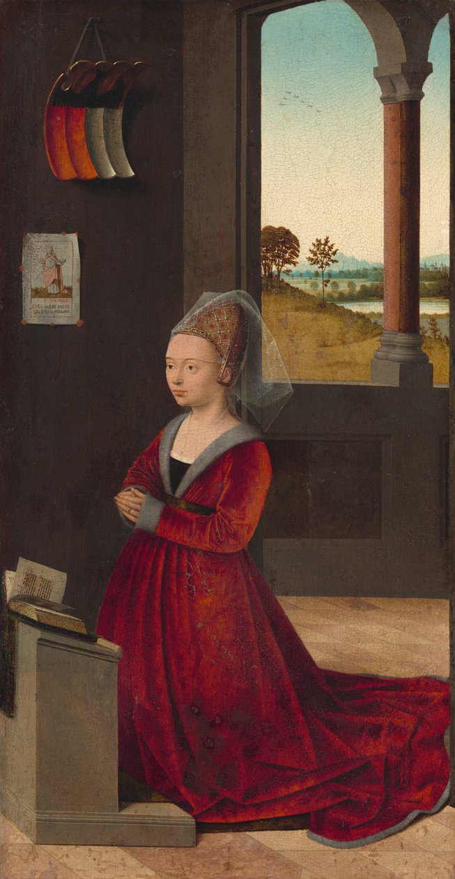 Kniende Stifterin tekijältä Petrus Christus