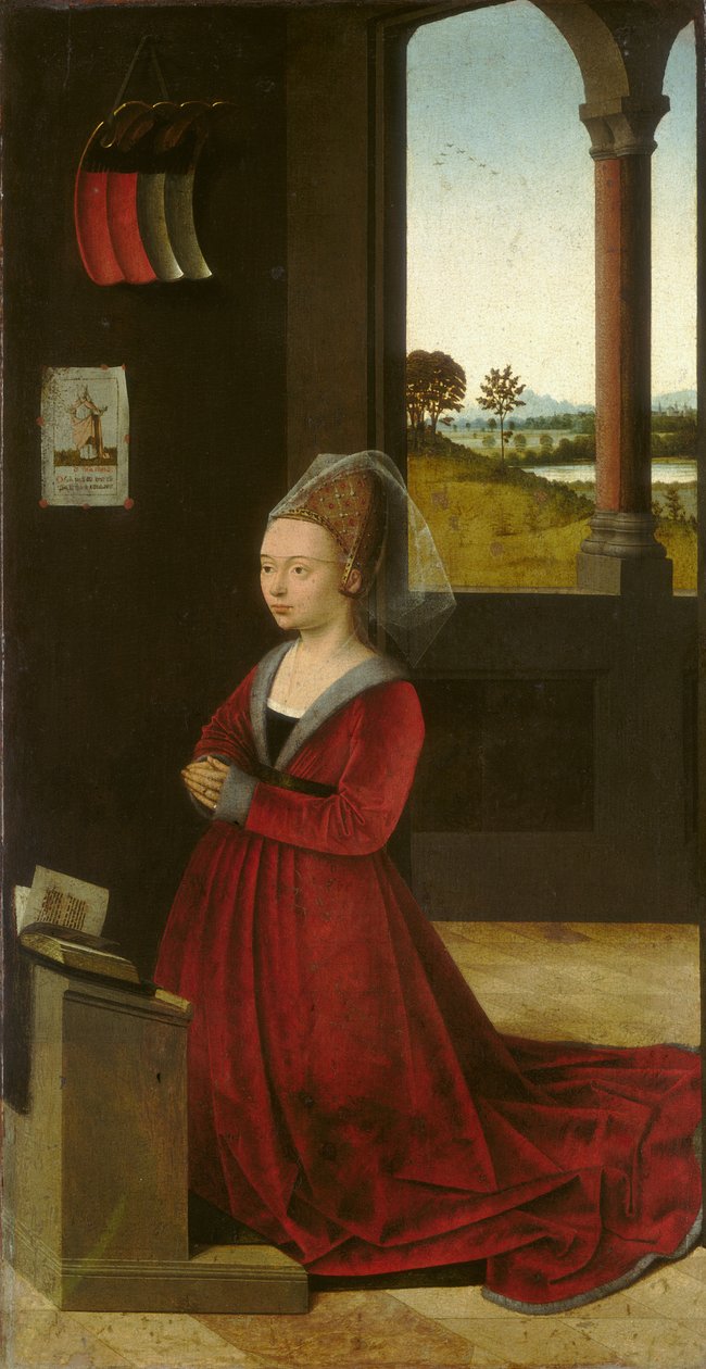 Naispuolisen lahjoittajan muotokuva, noin 1455 tekijältä Petrus Christus