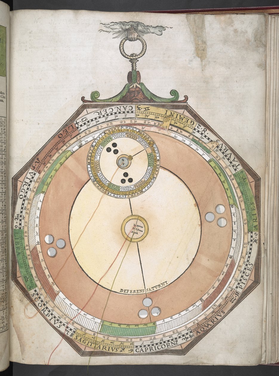 Kartat C.6.d.5. f.11r "Astronomicum Caesareum..." tekijältä Petrus (after) Apianus