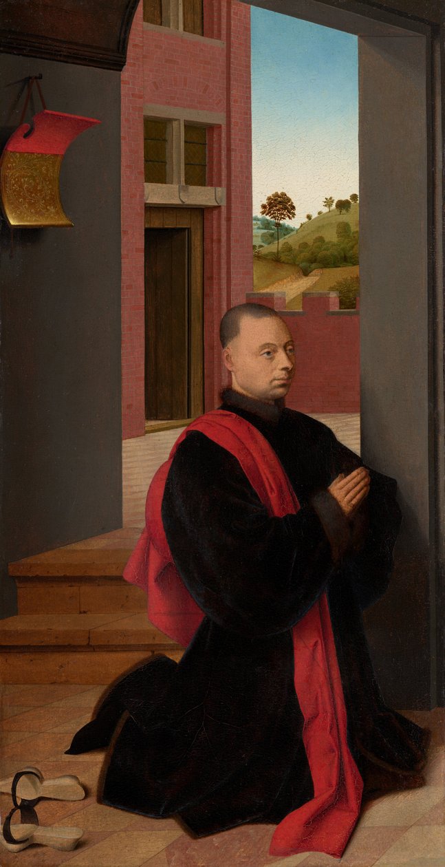 Miespuolisen luovuttajan muotokuva tekijältä Petrus Christus