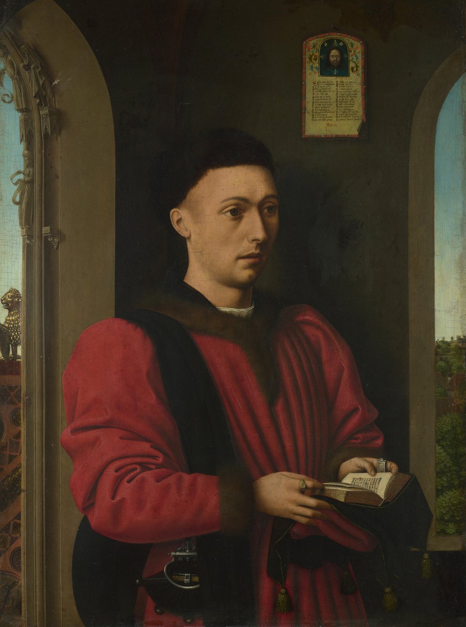 Nuoren miehen muotokuva, 1450-1460 tekijältä Petrus Christus