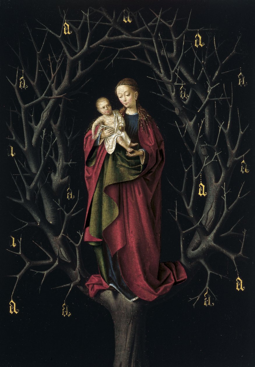 Kuivan puun neitsyt, noin 1465 tekijältä Petrus Christus