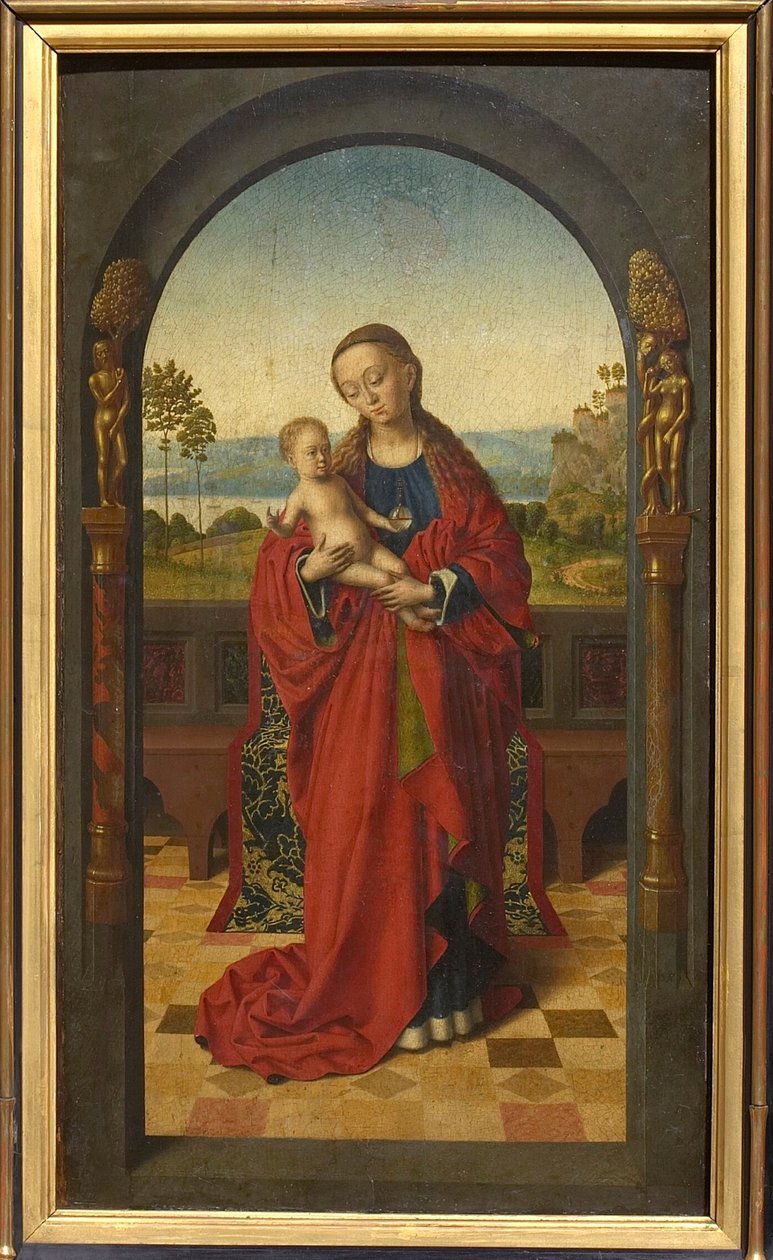 Neitsyt ja lapsi, c. 1450. tekijältä Petrus Christus