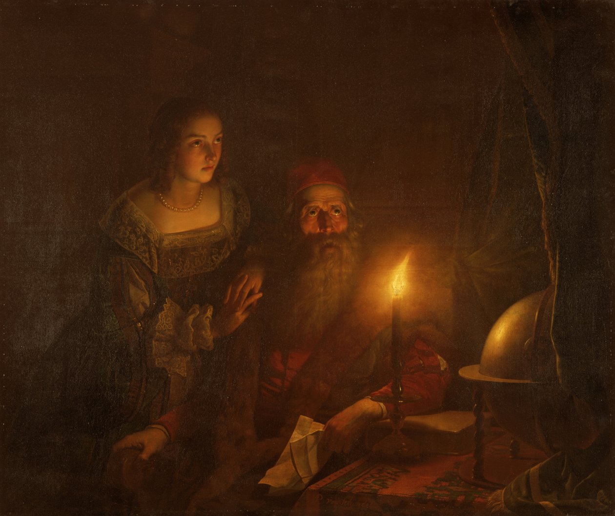 Etienne Van den Bergh väärin perustein syytettynä maanpetoksesta (öljy kankaalle) tekijältä Petrus van Schendel