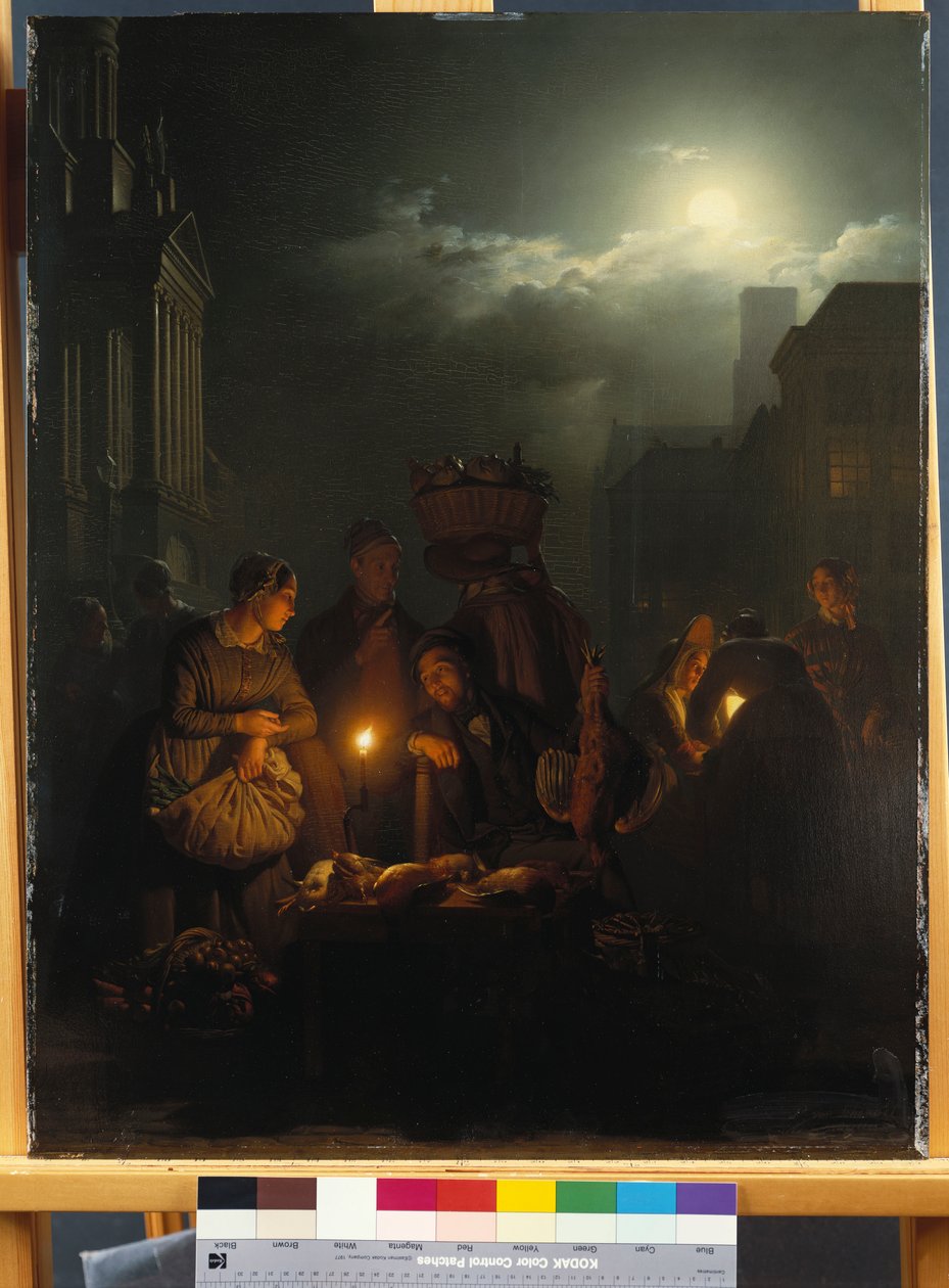 Antwerpenin yömarkkinat tekijältä Petrus van Schendel