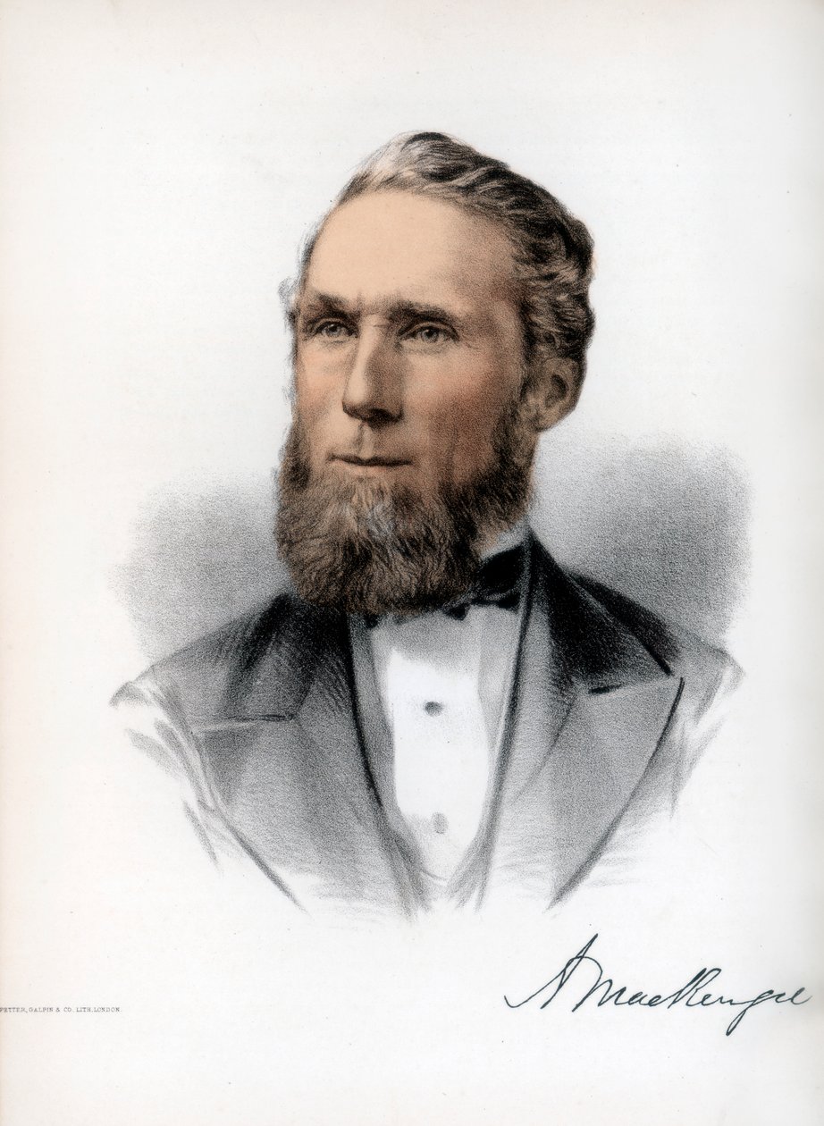 Alexander Mackenzie, Kanadan toinen pääministeri, 1890. tekijältä Petter and Galpin Cassell