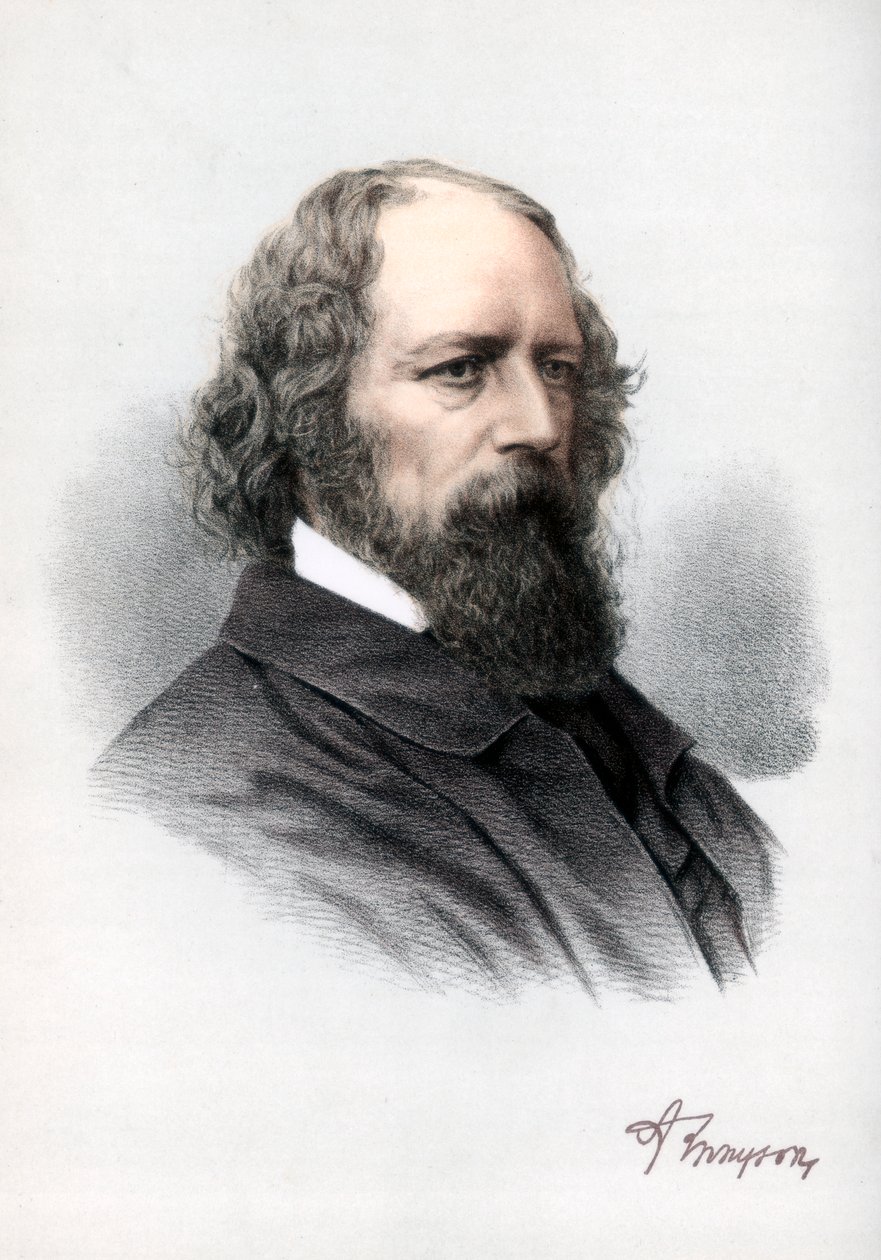 Alfred Tennyson, ensimmäinen paroni Tennyson, englantilainen runoilija, 1890. tekijältä Petter and Galpin Cassell
