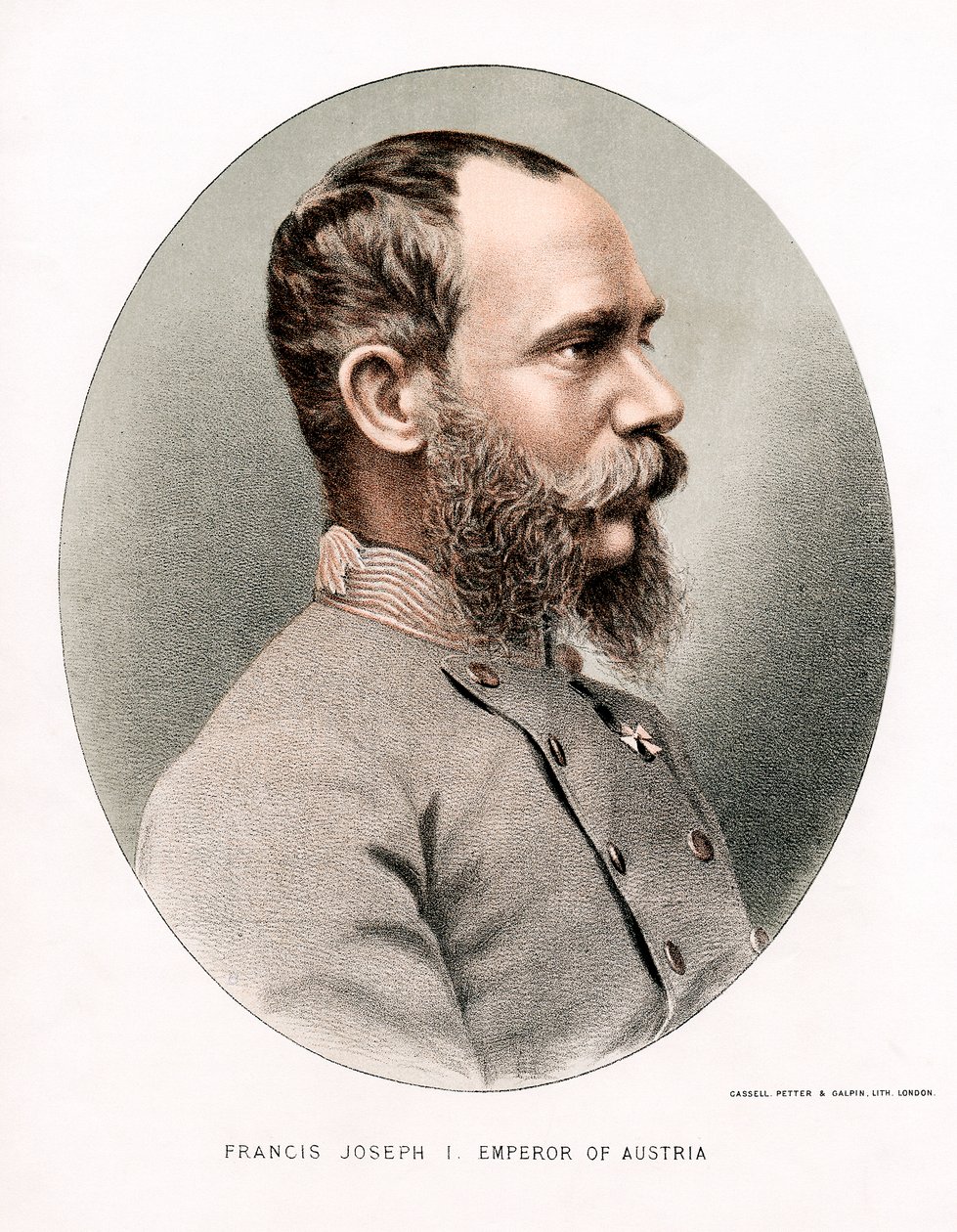Franz Joseph, Itävallan keisari, c1880 tekijältä Petter and Galpin Cassell